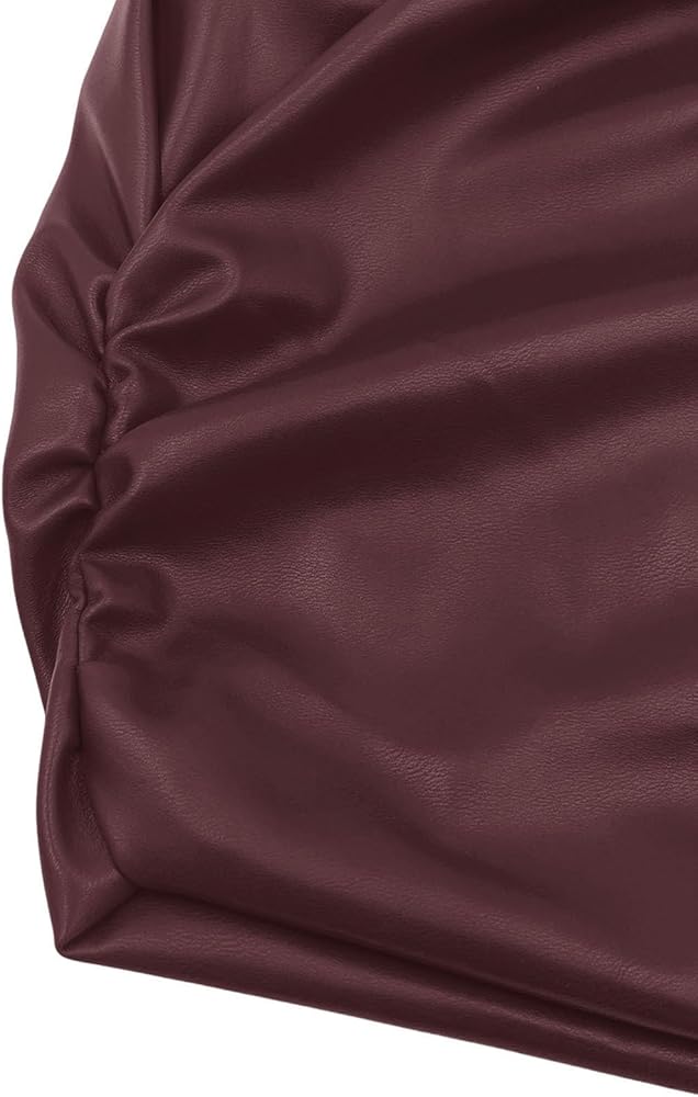 Leather Sleeveless Top
