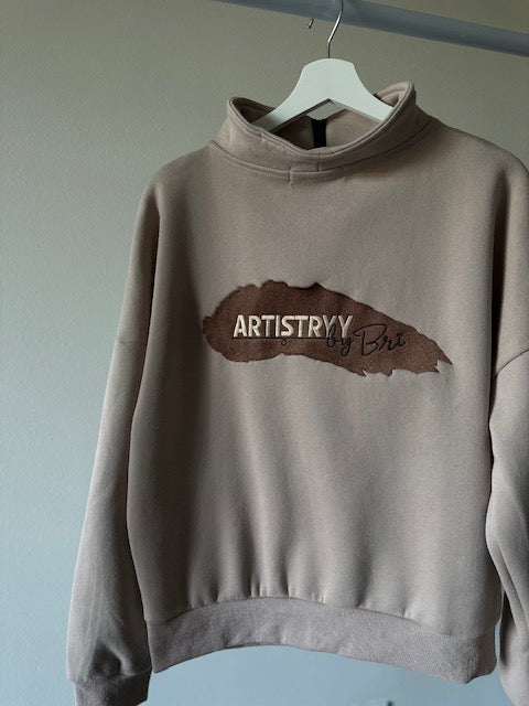Oversized half zip up
