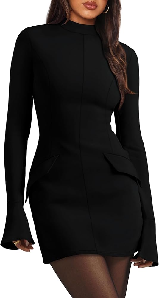 High Neck Fitted Dress