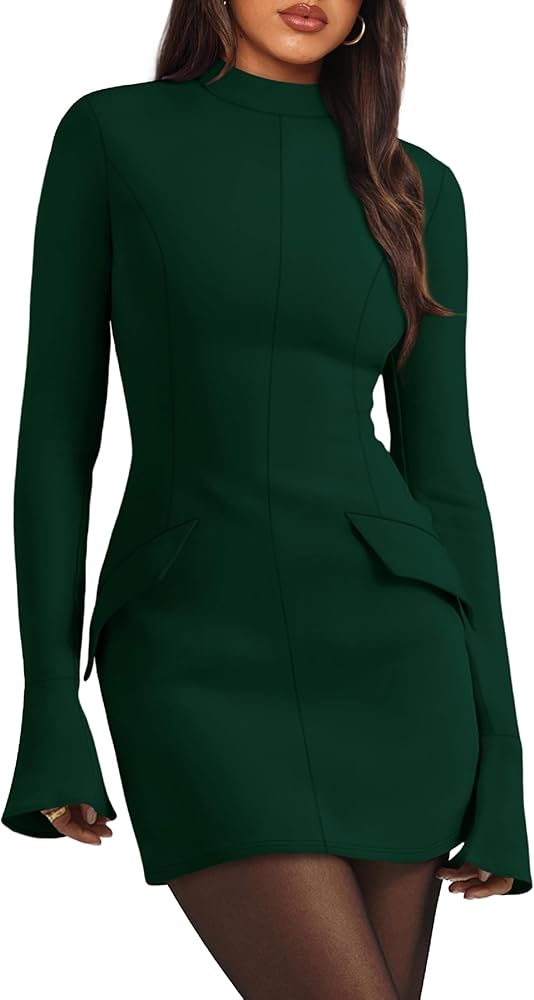 High Neck Fitted Dress