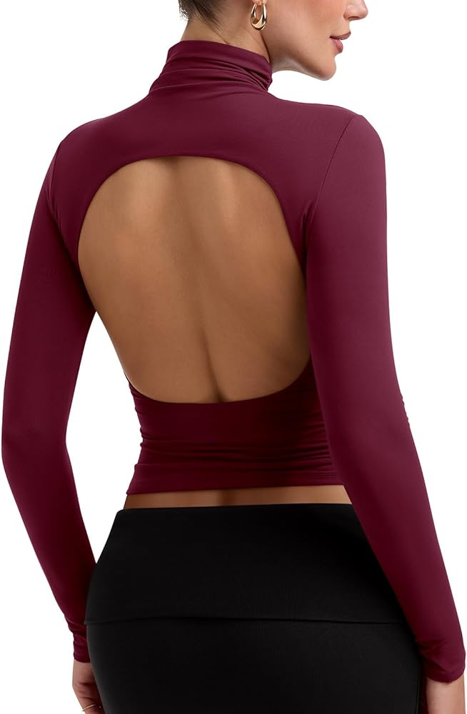 Backless Turtleneck