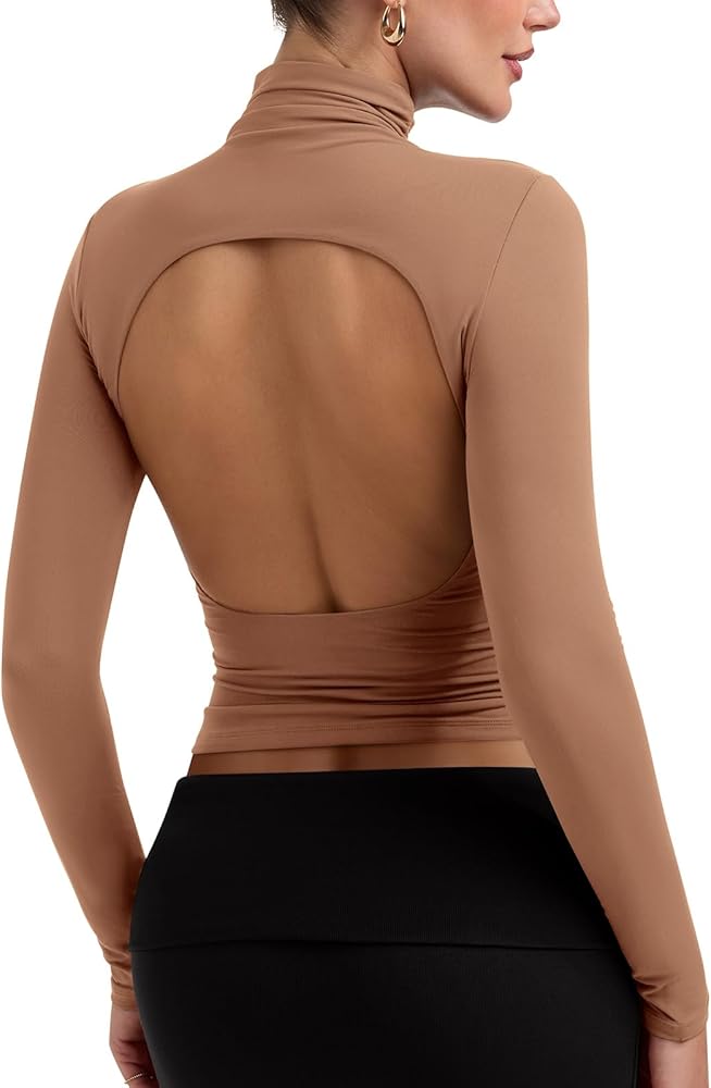 Backless Turtleneck
