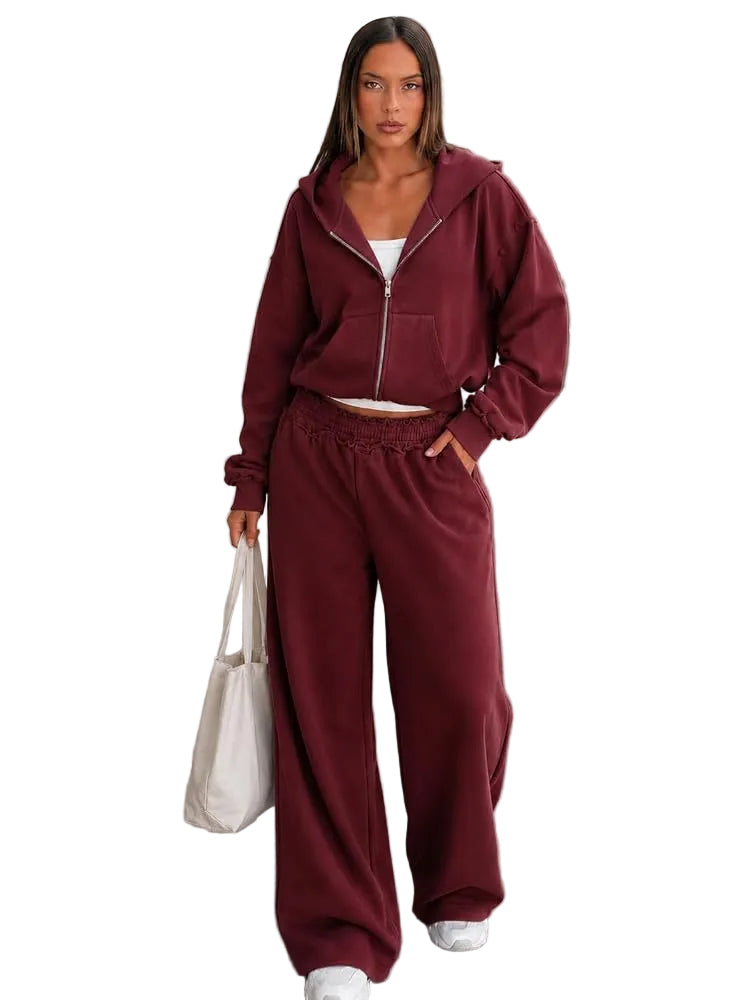 Zip Up and Sweatpant Set