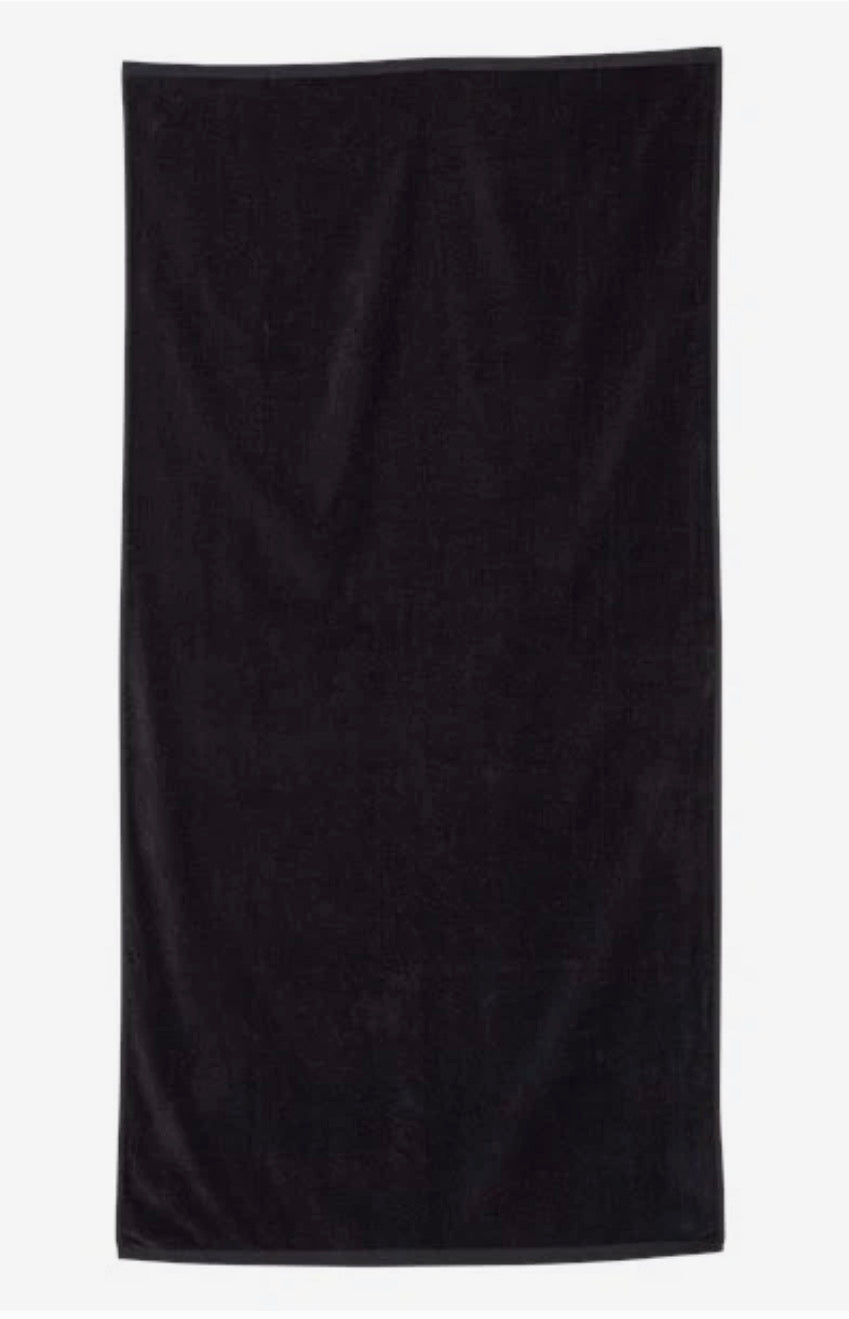 Black Beach Towel