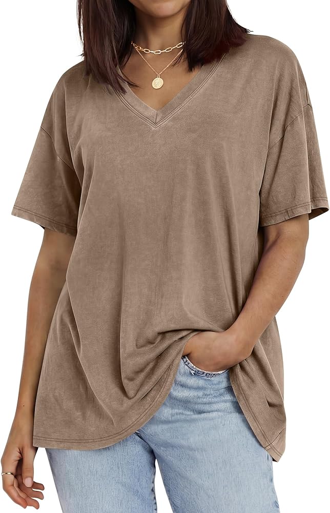 V-neck Washed T-shirt