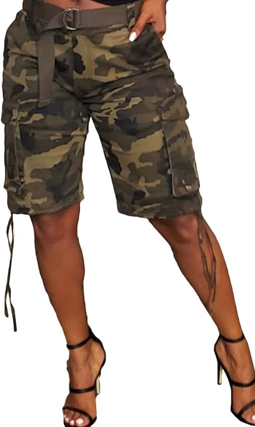 Camo Wide Leg Shorts
