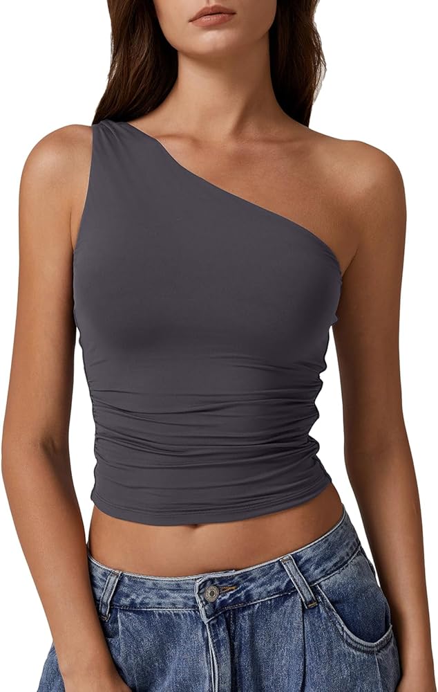 One Shoulder Tank Top