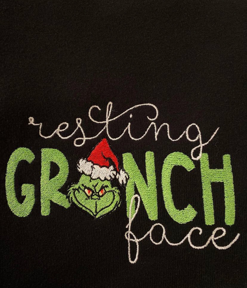 Resting Grinch Face Pullover & Hoodie