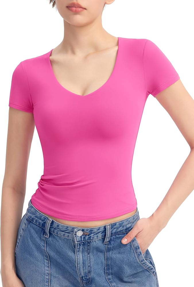 Fitted V-neck