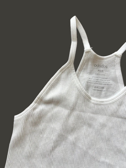 White Cropped Tank Top