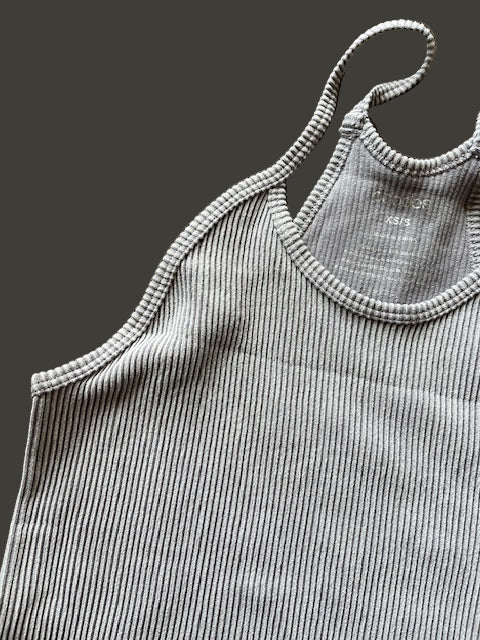 Light Gray Cropped Tank Top