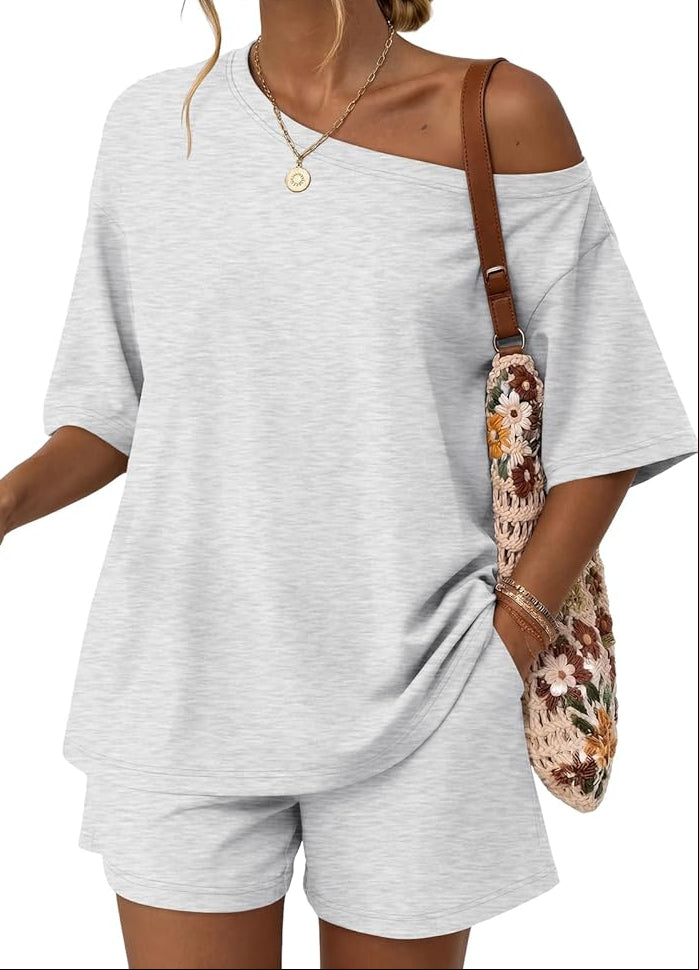 Off the Shoulder Top & Shorts