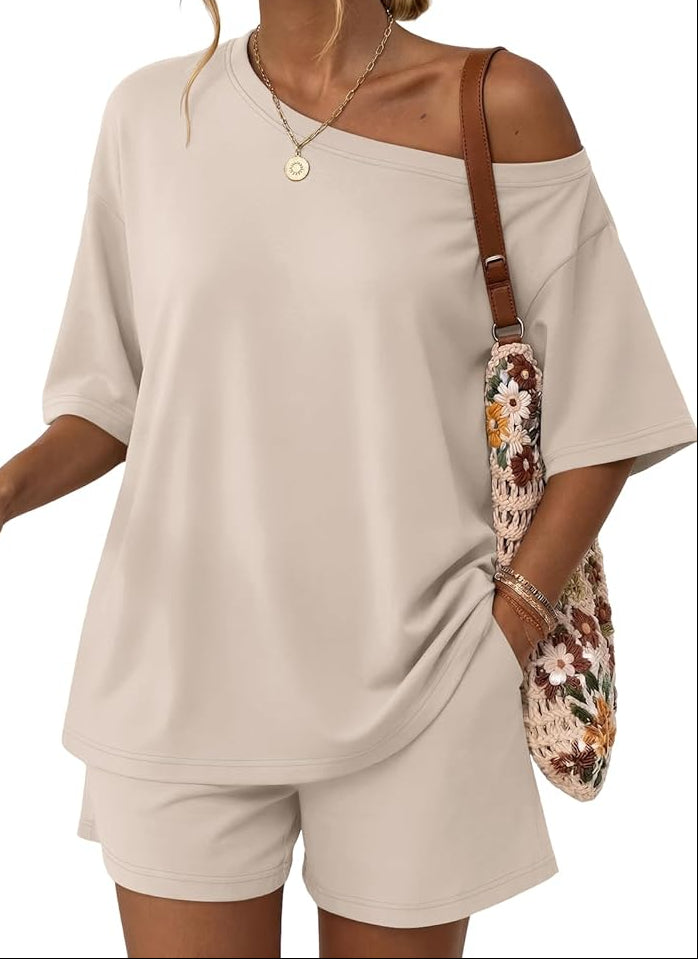 Off the Shoulder Top & Shorts