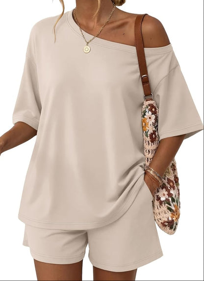 Off the Shoulder Top & Shorts