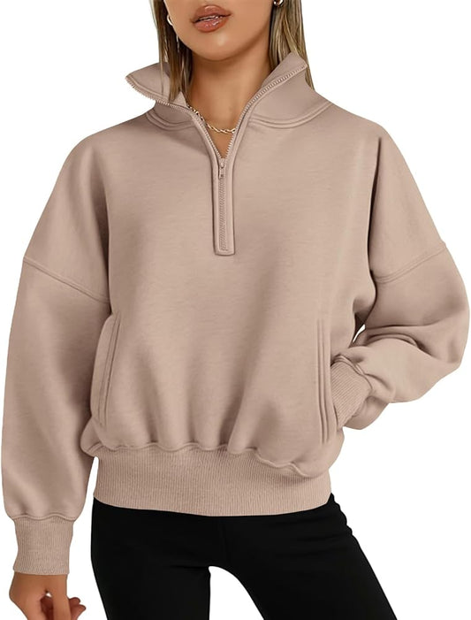 Half Zip Up Pullover