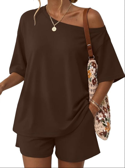 Off the Shoulder Top & Shorts