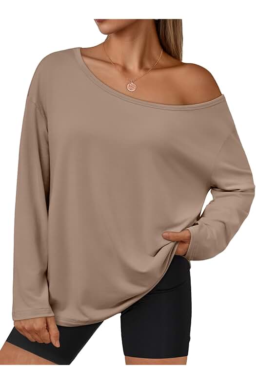 Off the Shoulder Long Sleeve Shirt