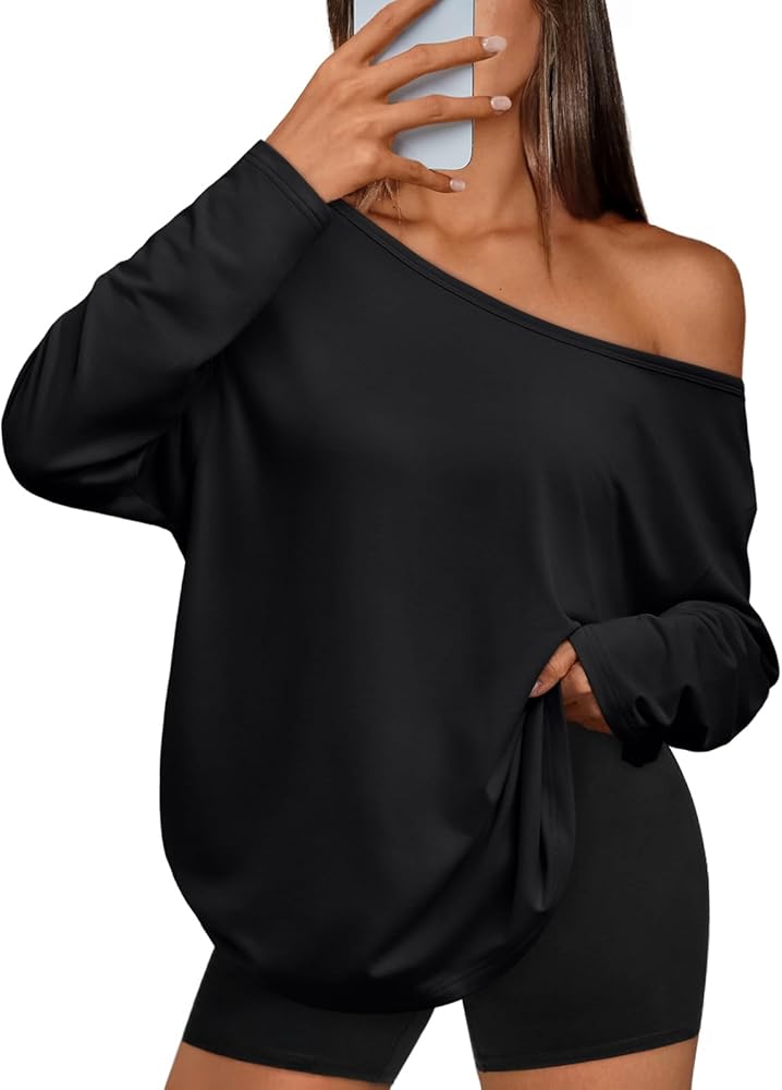 Off the Shoulder Long Sleeve Shirt