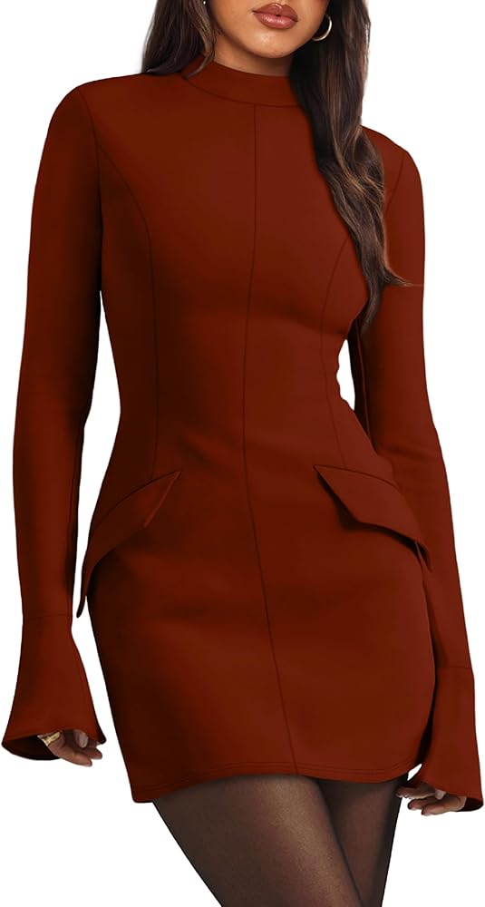 High Neck Fitted Dress