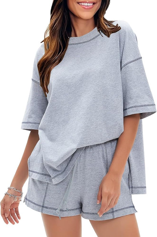 Oversized T-shirt & short set