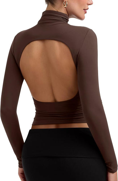 Backless Turtleneck
