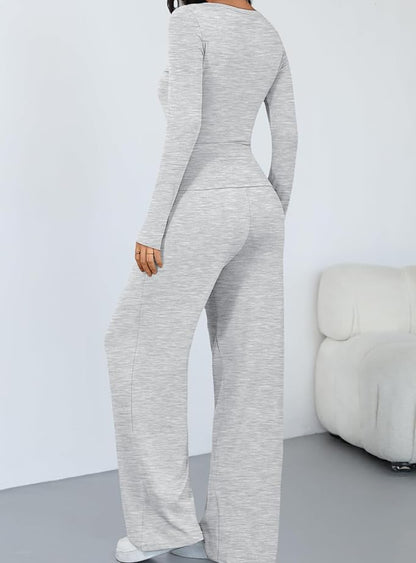 Fitted Shirt with Matching Pants