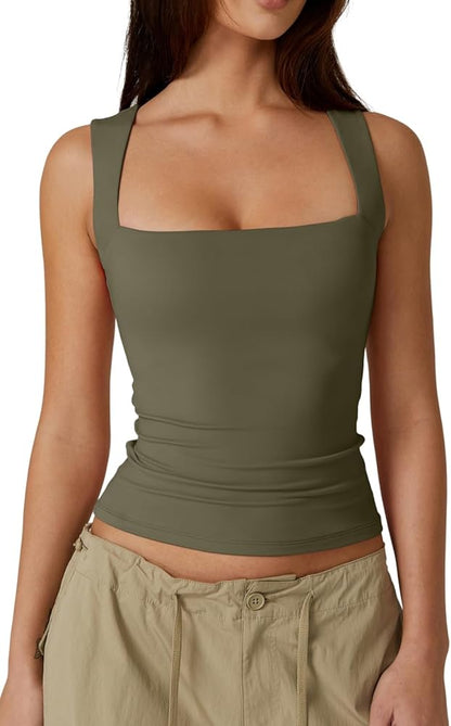 Square Neck Tank Top