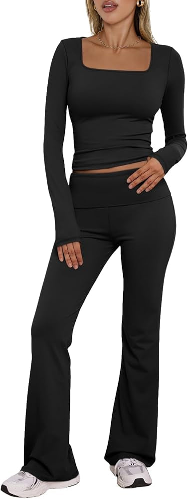 Square Neck Top & Leggings