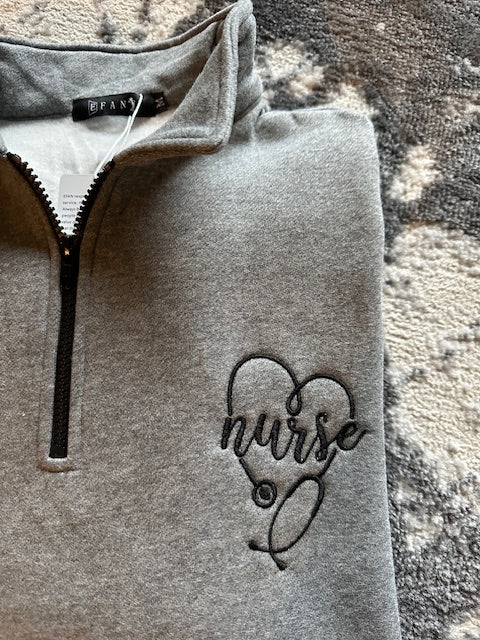 Nurse Half Zip Sweatshirt