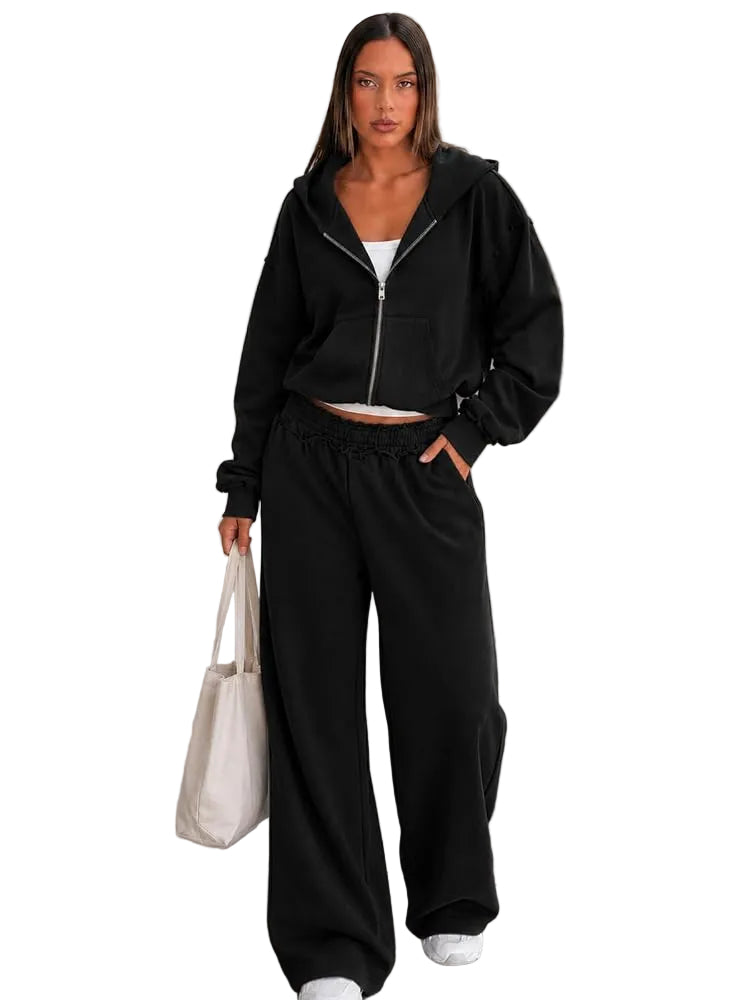 Zip Up and Sweatpant Set