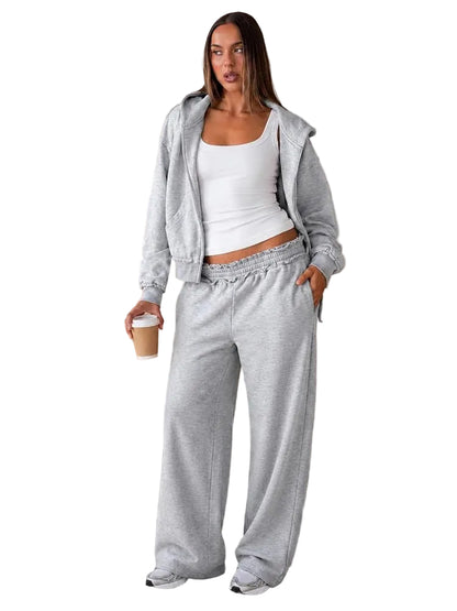 Zip Up and Sweatpant Set