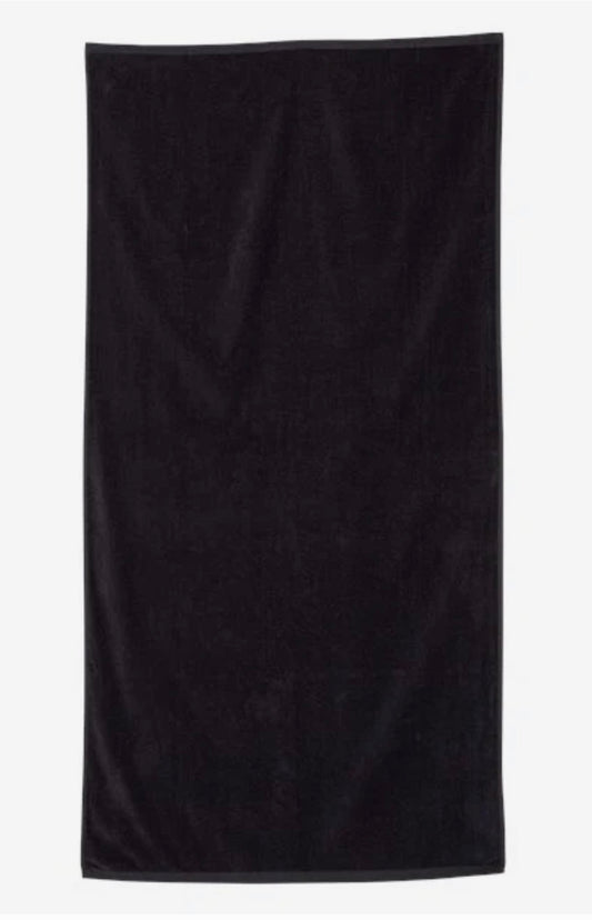 Black Beach Towel