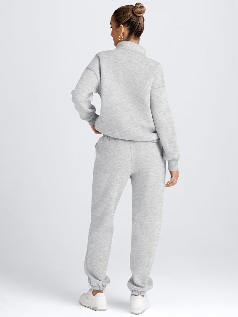 Half Zip Sweatshirt & Sweat Set