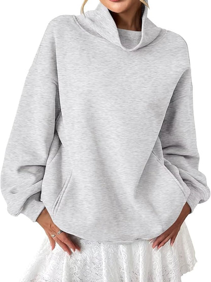 High Neck Oversized Pullover
