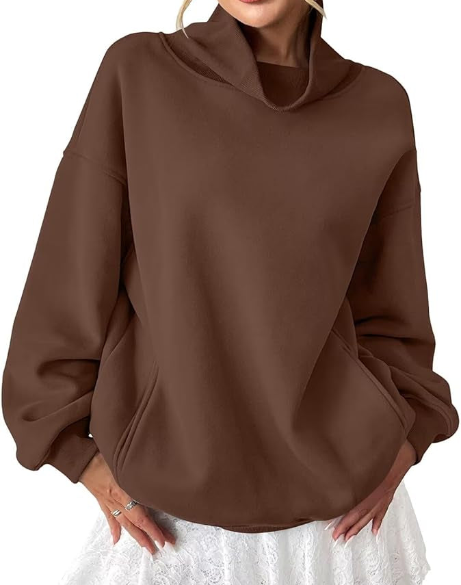High Neck Oversized Pullover