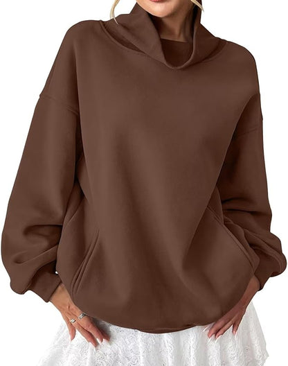 High Neck Oversized Pullover
