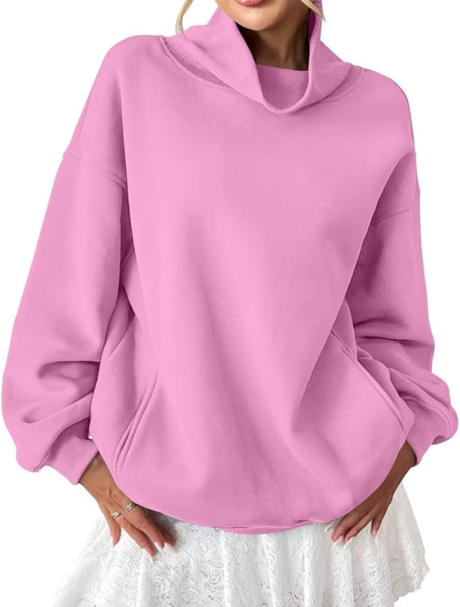 High Neck Oversized Pullover