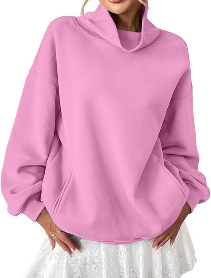 High Neck Oversized Pullover