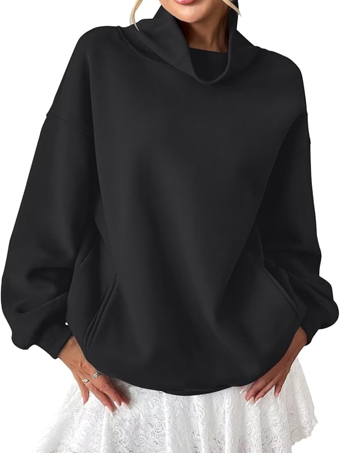 High Neck Oversized Pullover