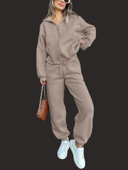 Zip Up & Sweatpant Set