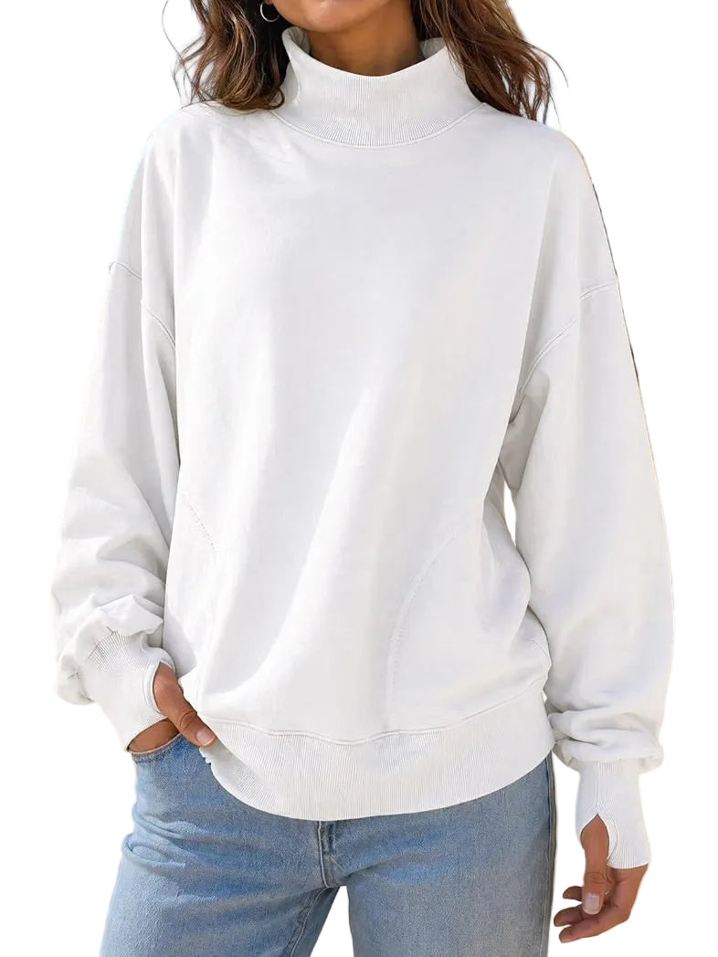 Mock Neck Sweatshirt