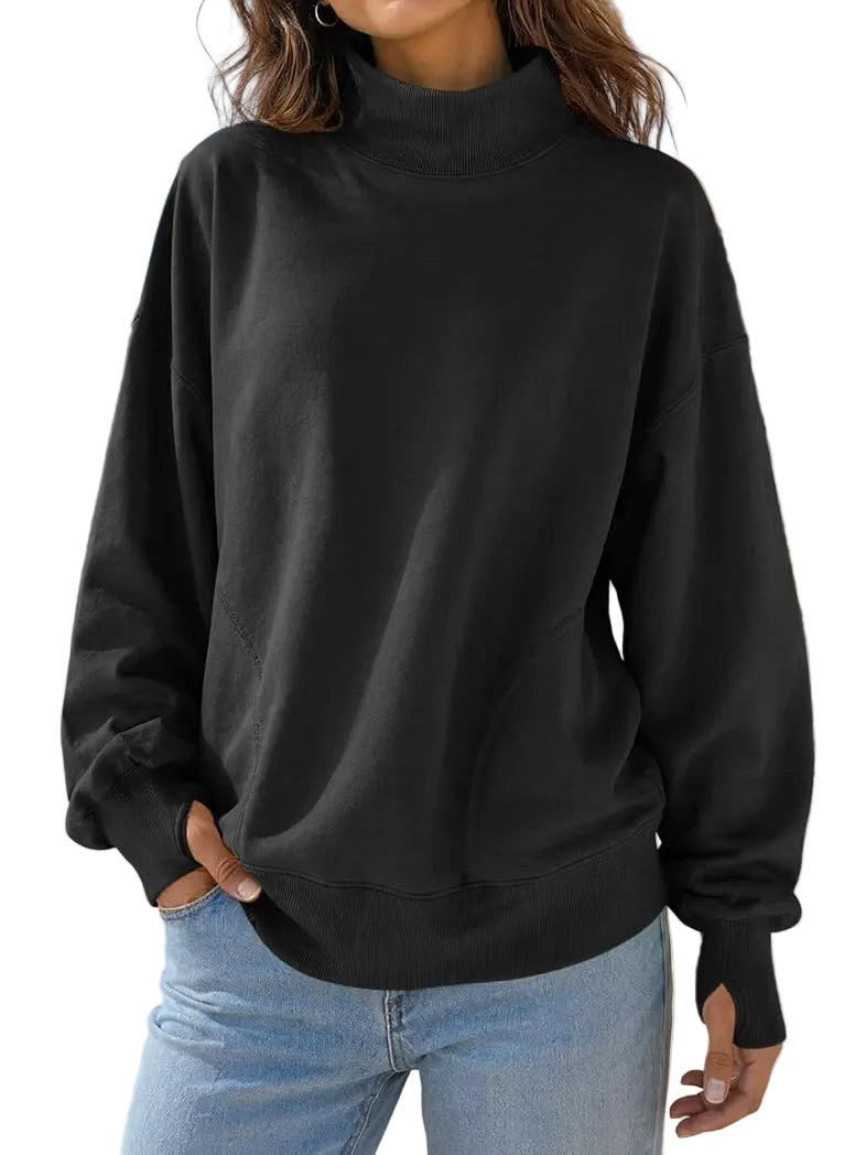 Mock Neck Sweatshirt