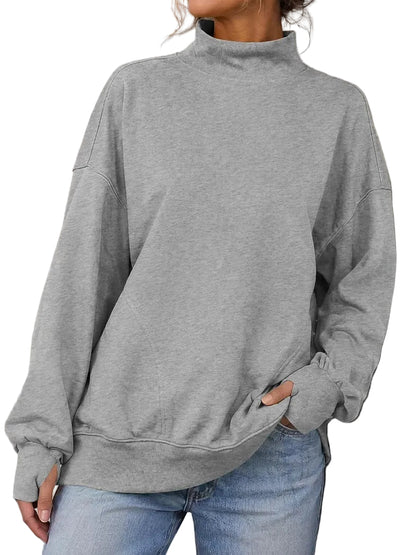 Mock Neck Sweatshirt