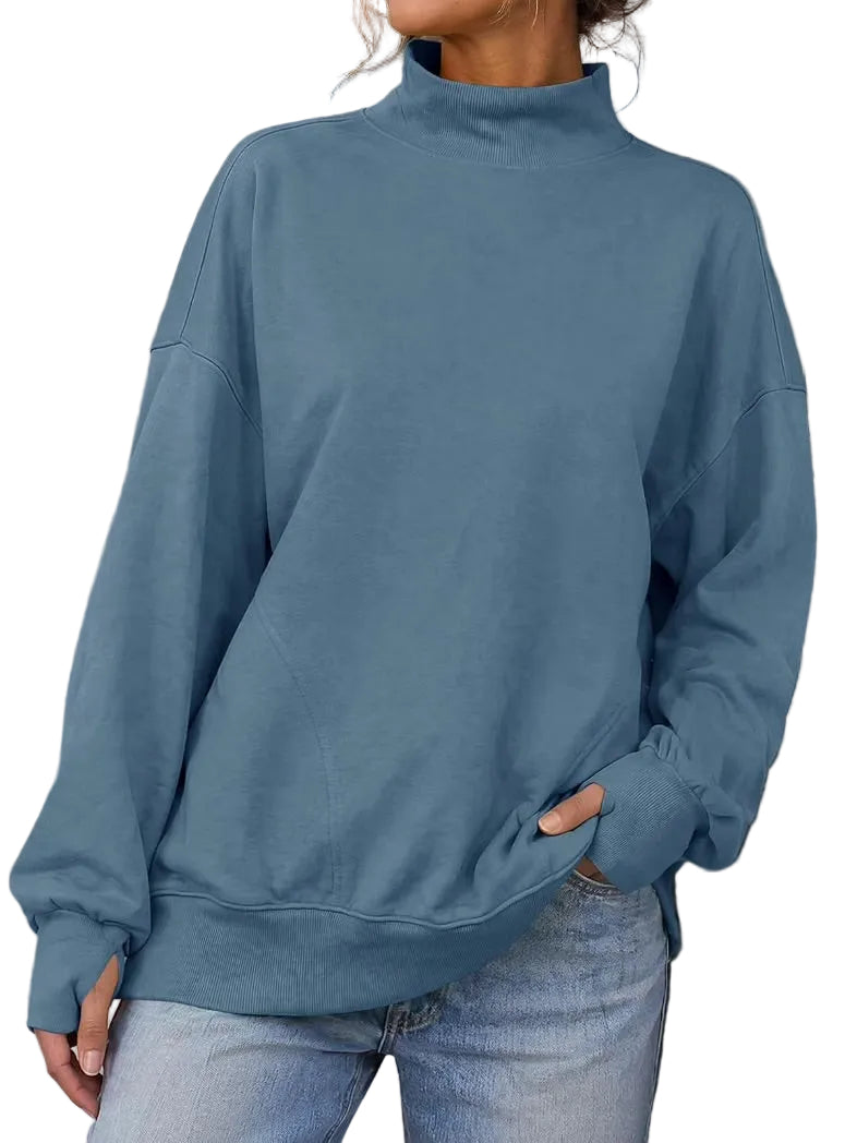 Mock Neck Sweatshirt