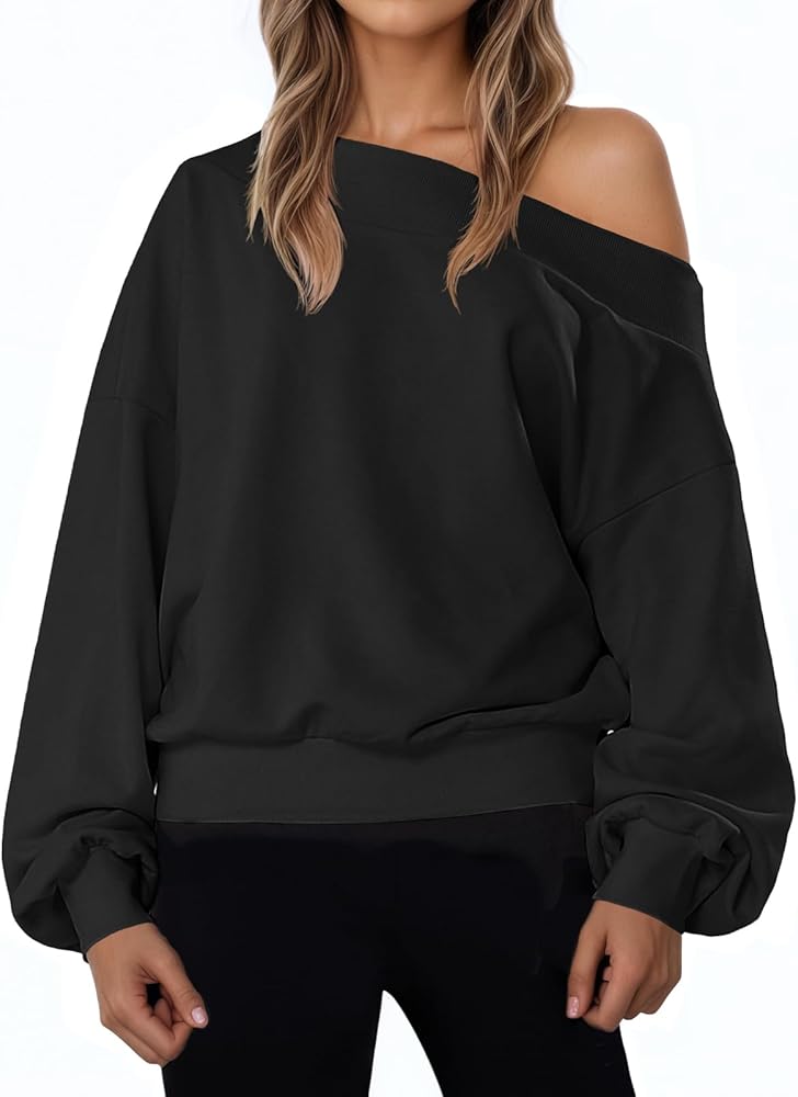 Oversized Off the Shoulder Sweatshirt