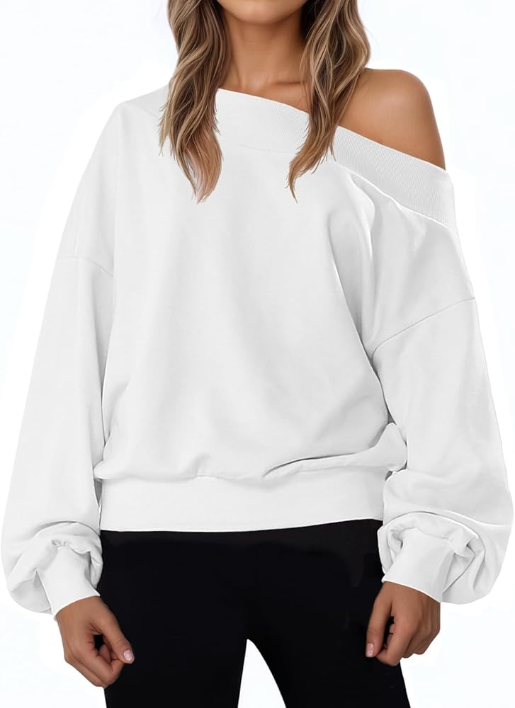 Oversized Off the Shoulder Sweatshirt