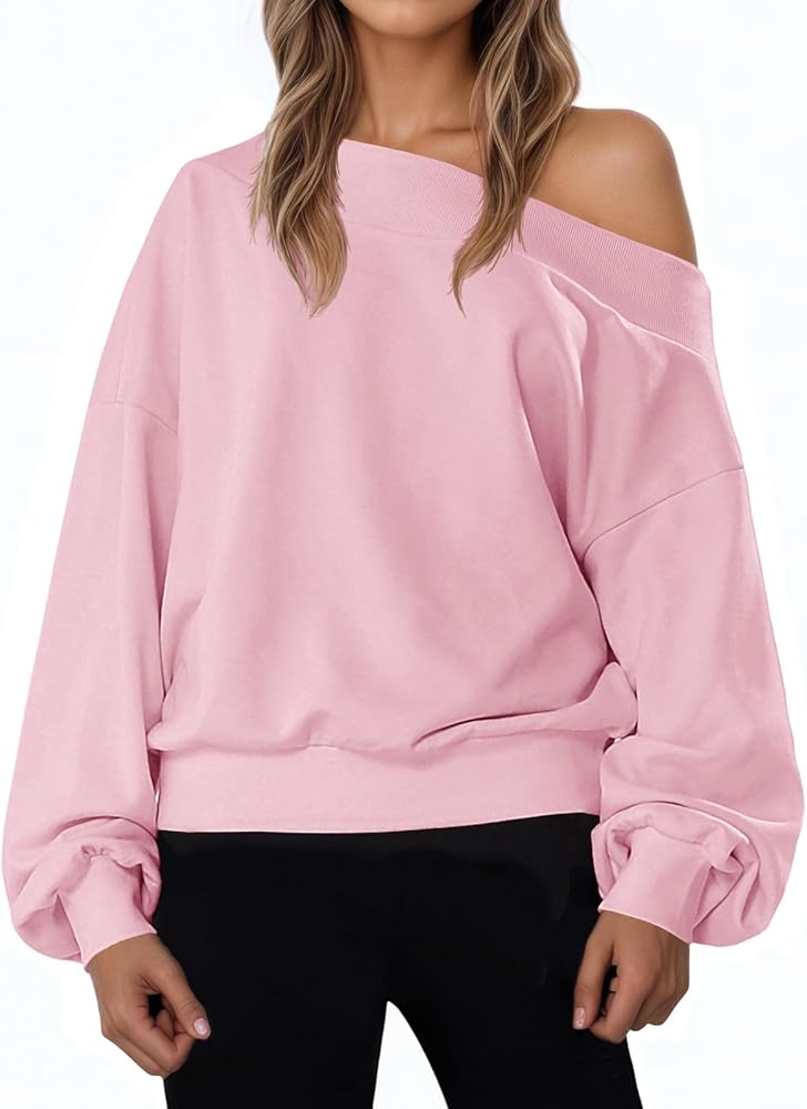 Oversized Off the Shoulder Sweatshirt