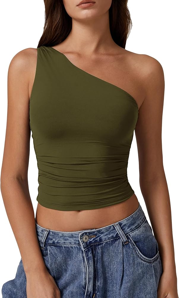 One Shoulder Tank Top