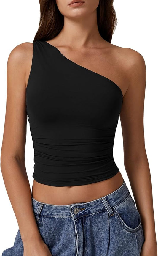 One Shoulder Tank Top
