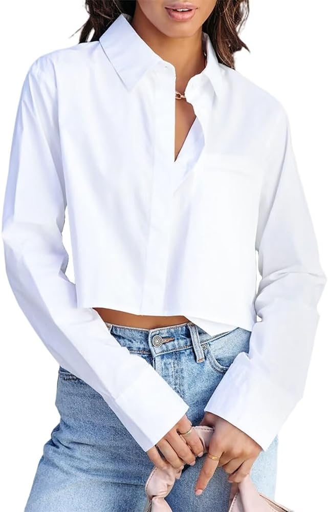 Cropped Button Down